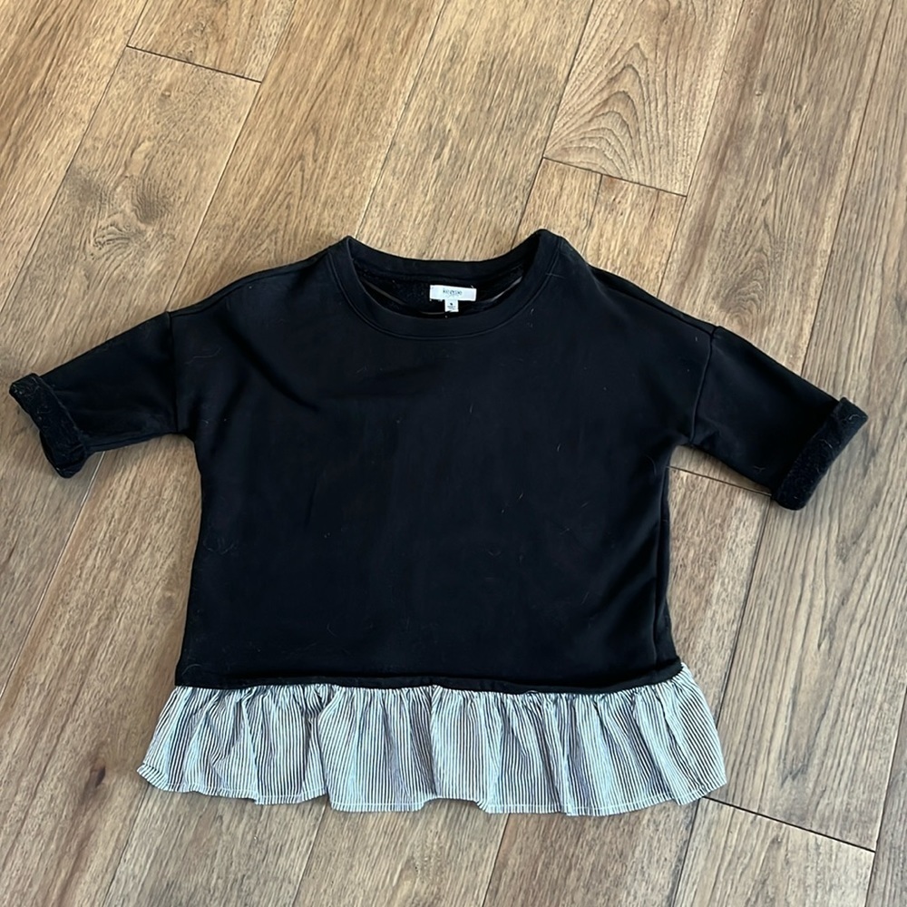 KENSIE | black layered sweater, size small